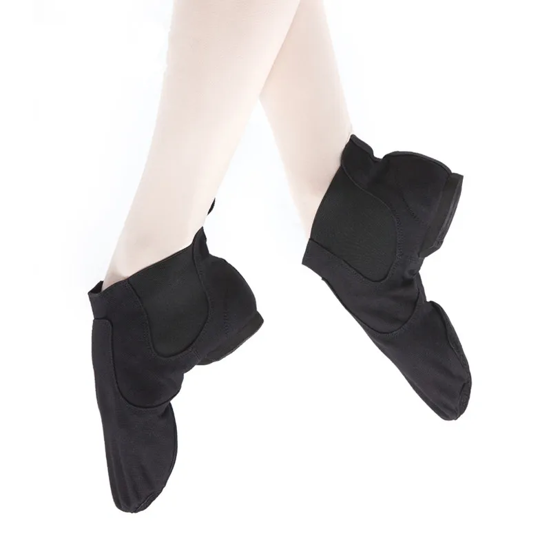 Adult High-top Canvas Jazz Boots Indoor Gym Shoes Dance Practice Soft Bottom  Lady Teacher Dancing Shoe