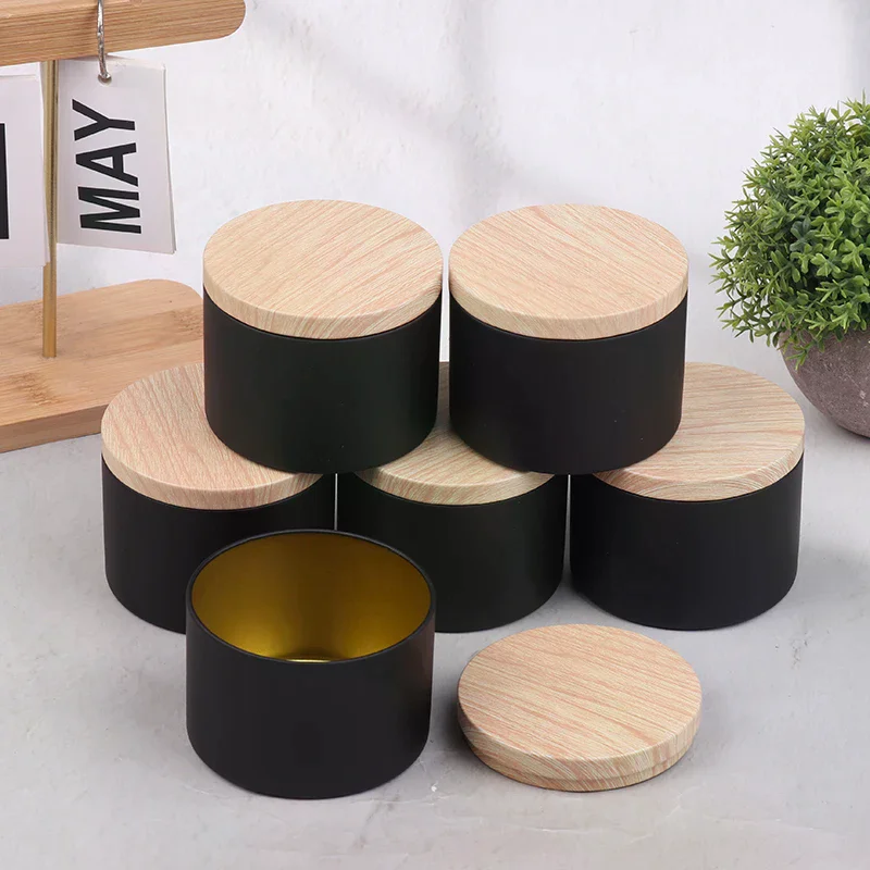 

6Pcs Candle Tinplate With Lids Round Candle Jars Kit For Loose Candles Used For DIY Storage Candle Making Supplies