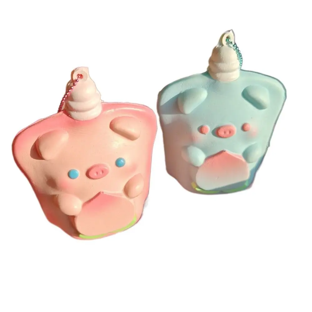 Wet Texture Little Pig Squeeze Toy Cute Design Rubbery Material Little Pig Pinch Toy Cartoon Original Release Soft Rubbery Toy
