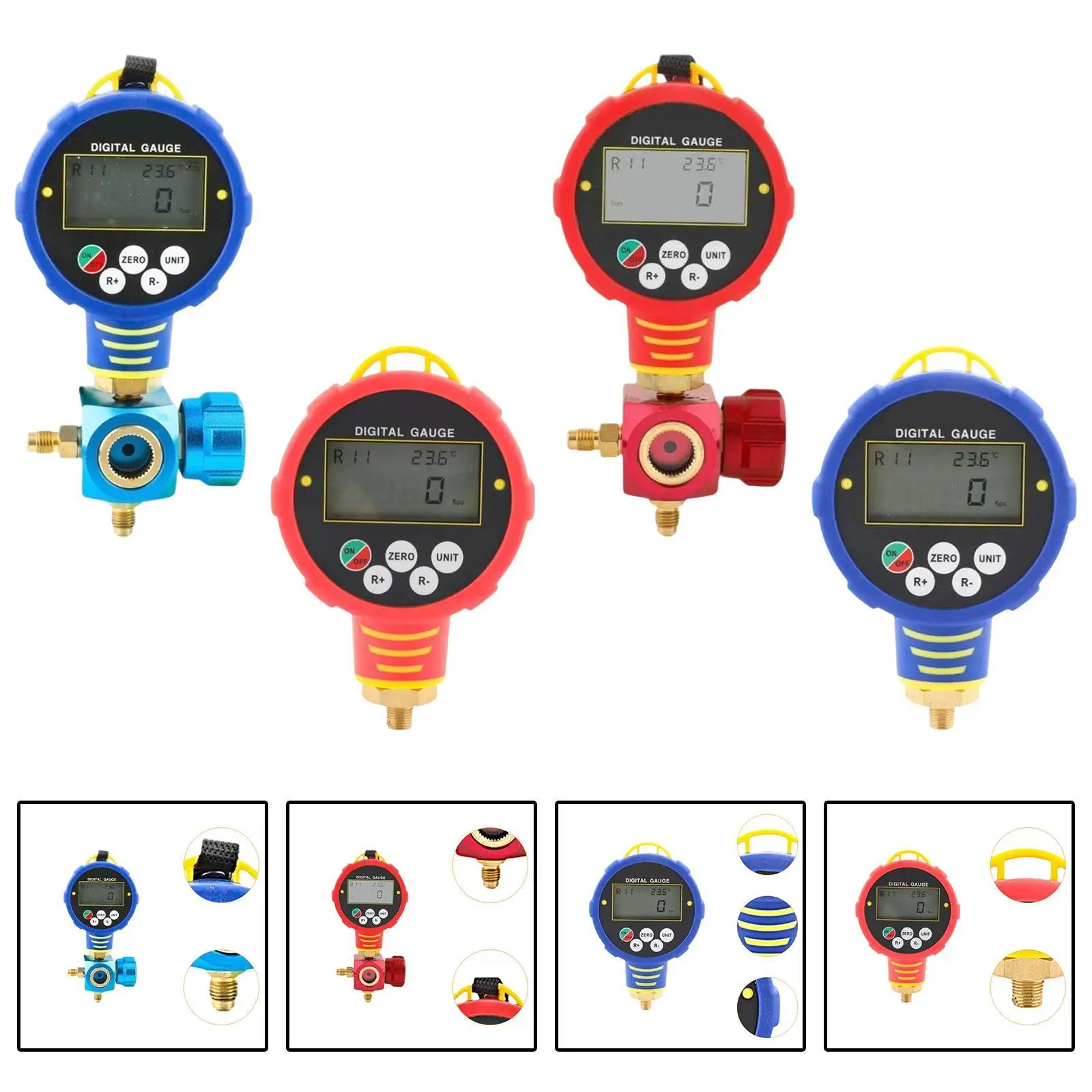 

Digital Electronic Gauge with 1/8 9.82mm Thread Digital Fluorine Meter