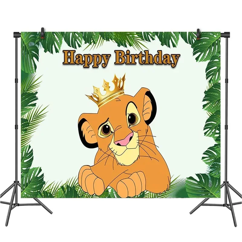 New Lion King Simba Boy Birthday Party Decorations Disposable Tableware Cup Plate Napkin Tablecloth For Kids Party Decor Supplie