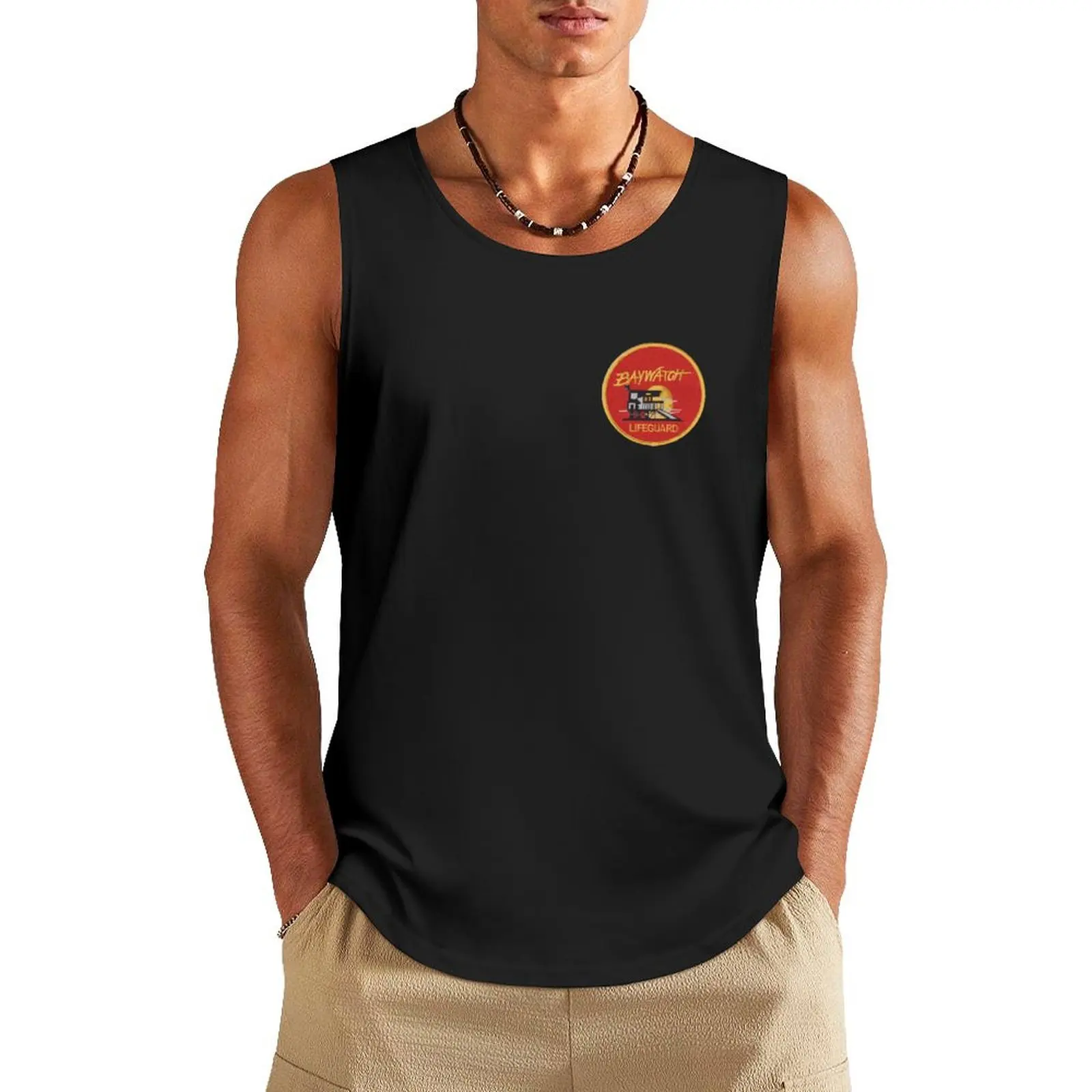 Baywatch badge - uniform Tank Top sports clothes for men singlet for men