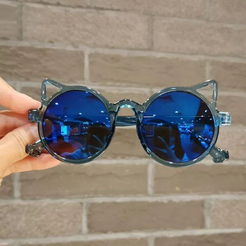 

Girls Boys Cute Animal Cartoon Ears Kids Eyewear Outdoor Sun Protection Children Vintage Sunglasses Classic Sunglasses