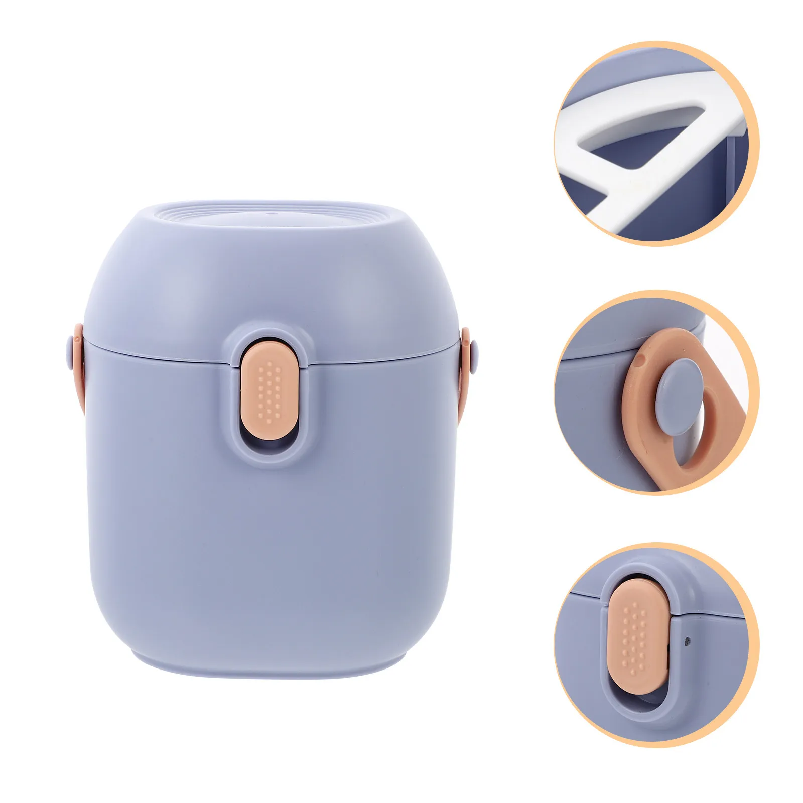 

Milk Powder Storage Box Baby Formula Dispenser Sealed Container with Spoon Sanitary Separate Compartment Thickened PP Material