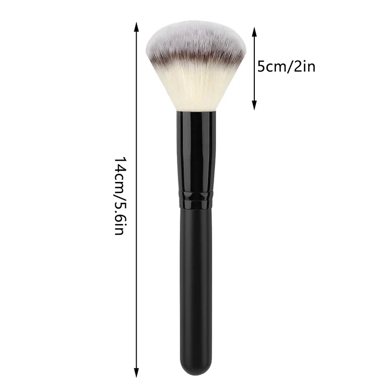 1 pçs pincéis de maquiagem super macios beleza rosto blush pó solto escova grande ferramentas profissionais ferramenta cosmética