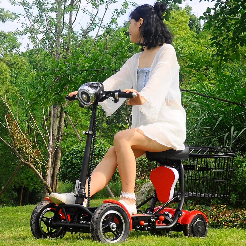 Foldable perfect travel transformer 4 wheel electric golf mobility scooter 250w 1000 watts for elderly adult