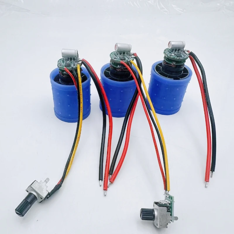 مروحة 100000 دورة في الدقيقة عالية السرعة بدون فرش DC7.4-8.4V 70W-95W 11A مع وحدة تحكم في سرعة المقاوم/PWM