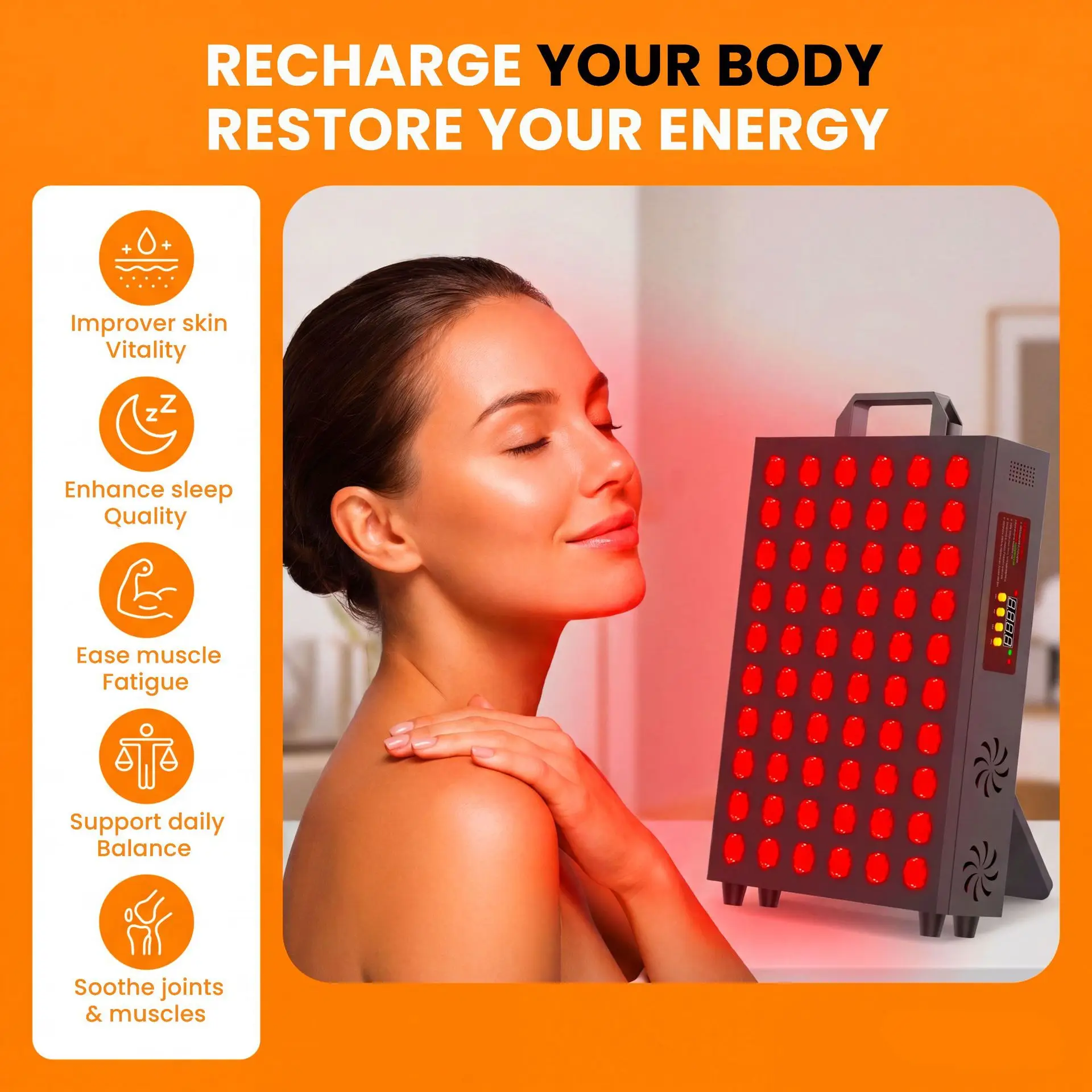 300WLED Beauty Remote Control Infrared Physiotherapy Red Light Physiotherapy Light