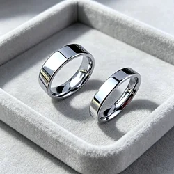 3-6mm Silver Stainless Steel Customized Rings Couple Rings for Men and Women LOVER'S Ring Scratch Resistance
