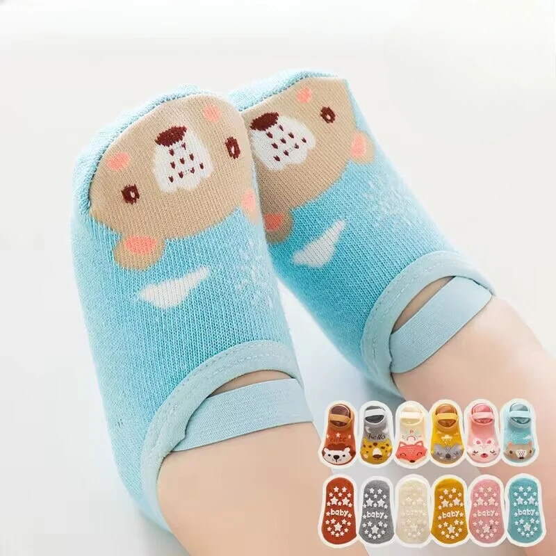 0-3Years Newborn Baby Girls Boys Socks Non Slip Cotton Cartoon Kids Socks For Boys Girls Toddler Floor Sock One Pairs