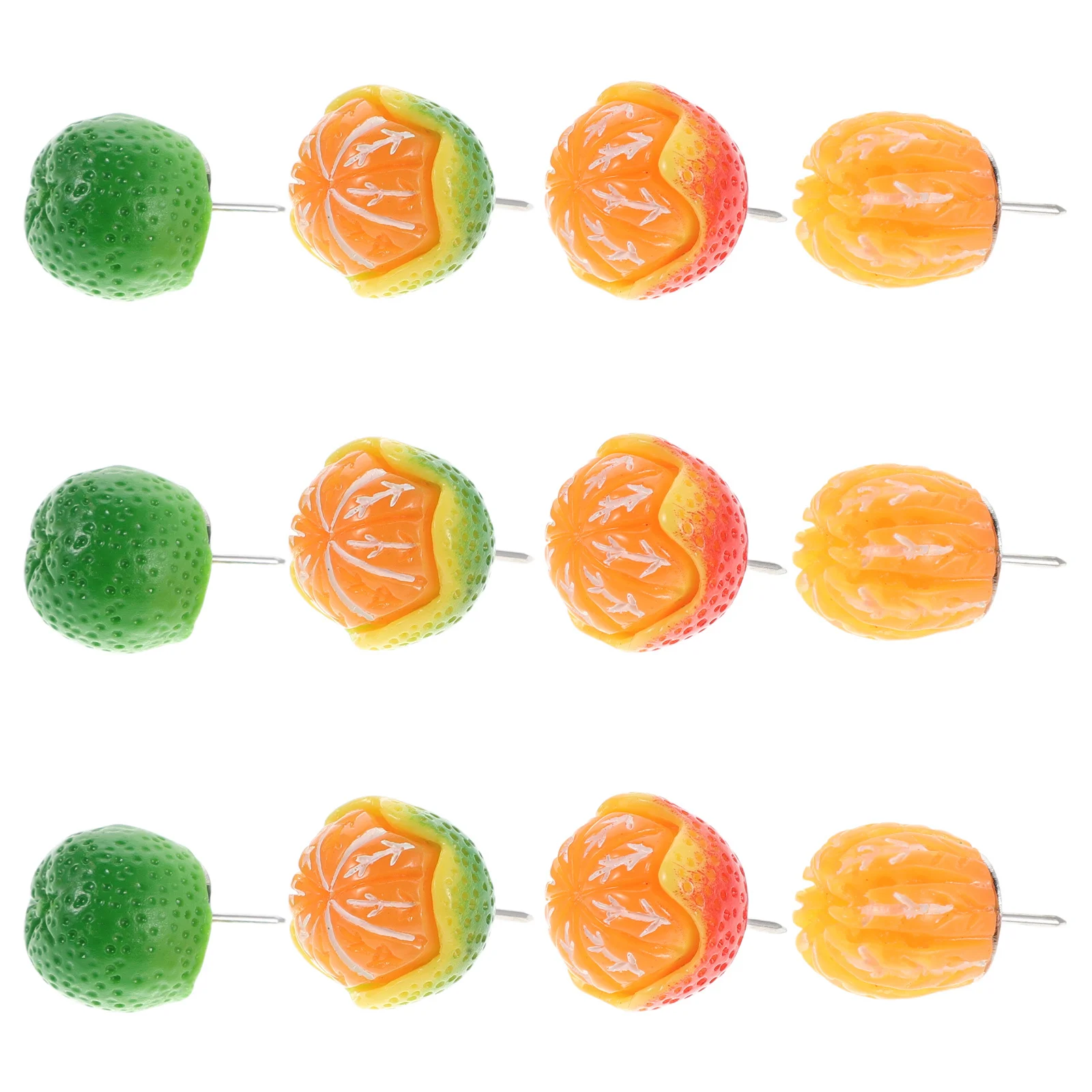 

Imitation Fruit Thumbtacks Colorful Mini Fruit Shaped Pins for Cork Board Scrapbooking DIY Craft Projects Bright Room