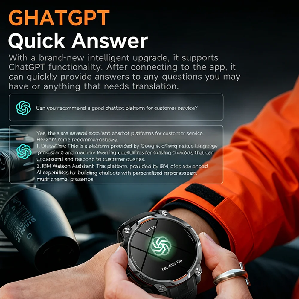 2026 New Military Smart Watch 1200Mah Battery Fitness Tracking 5ATM Waterproof Tactics Sport Flashlight Call Bracelet For Men