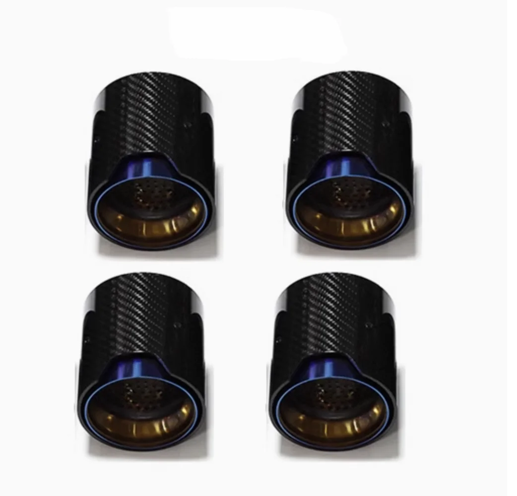 

Cool gold high quality carbon fiber exhaust tip refit fit for M2 M3 M4 F87 F80 F82 F83 tips Pipe