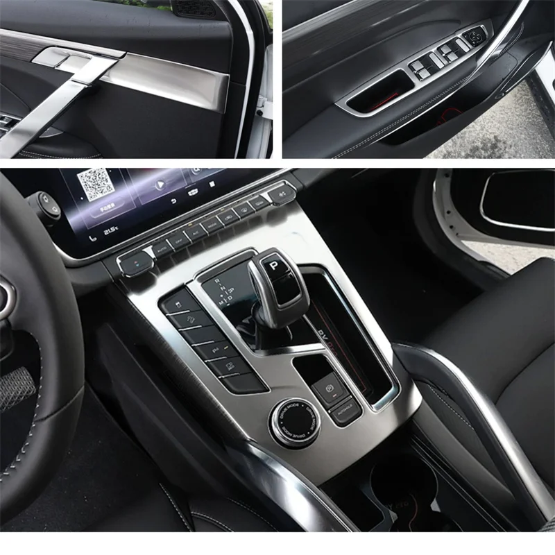 LHD For Geely Atlas Pro Azkarra Belgee X70 2020-2023 Interior Mouldings Car gear shift button frame Automotive air conditioning