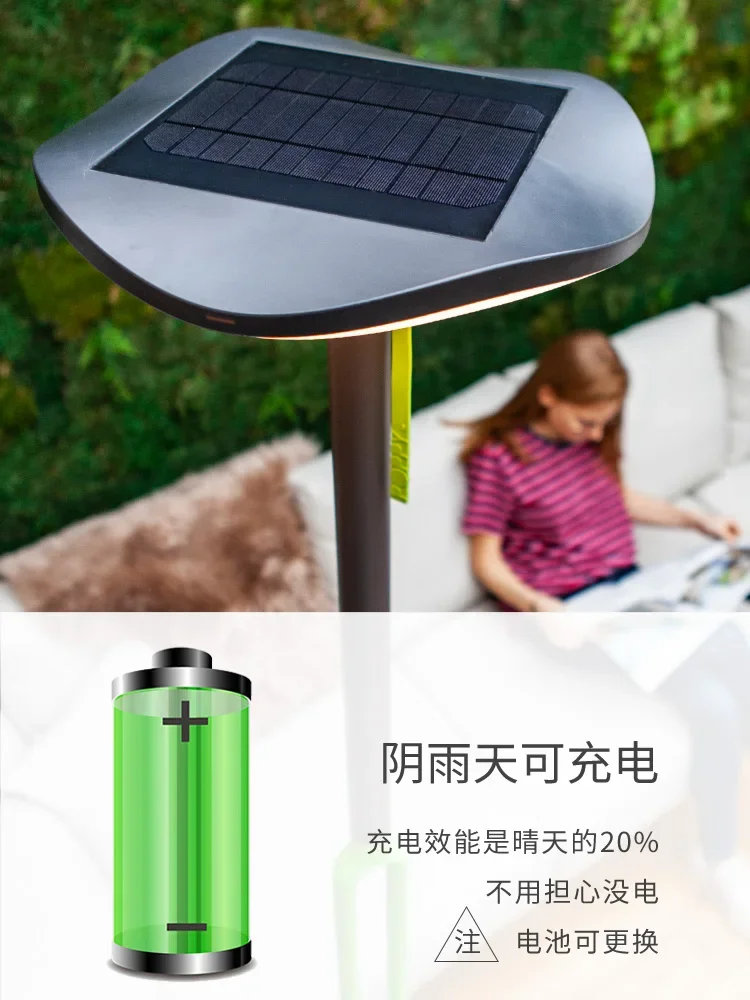Outdoor solar Bluetooth pole light, barbecue lawn party American activity light, waterproof camping outdoor