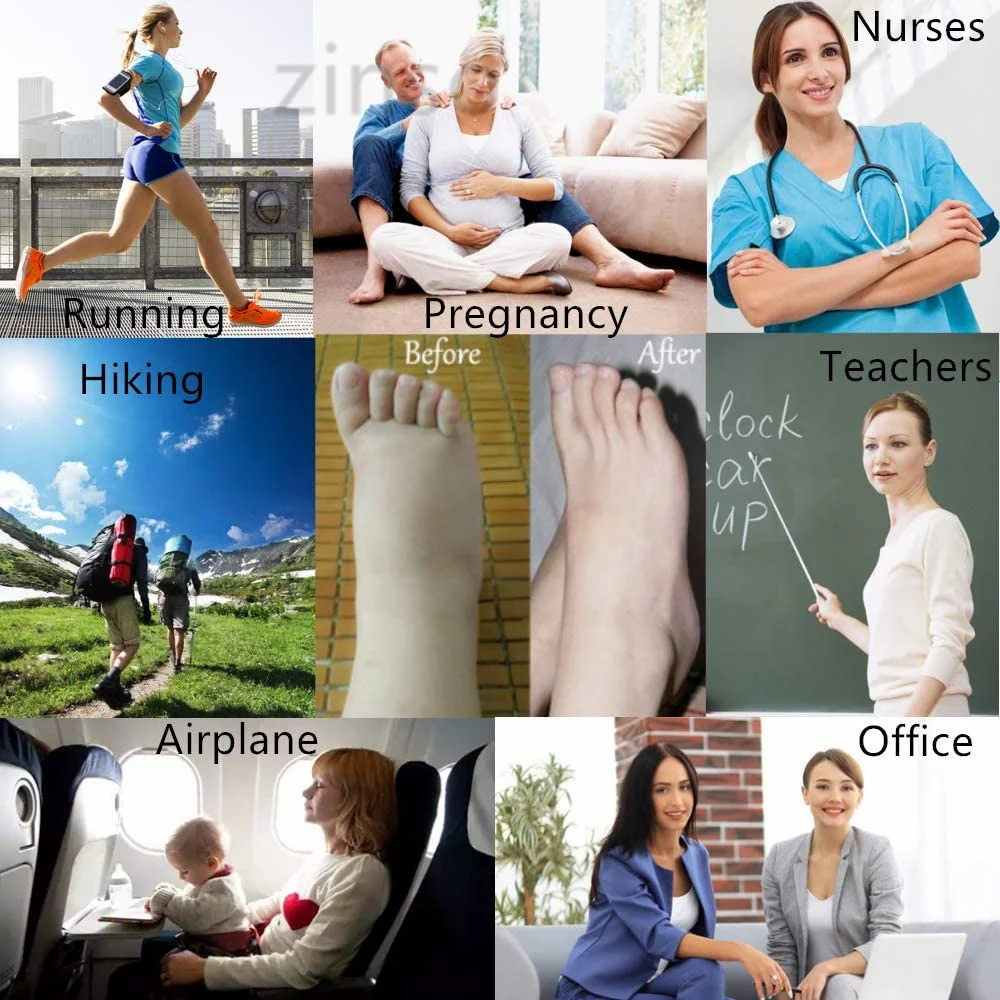 24 Style Compression Socks Women & Men Best Running, Athletic Sports Crossfit  Flight Travel Nurses Running Athletic Stocking image 5