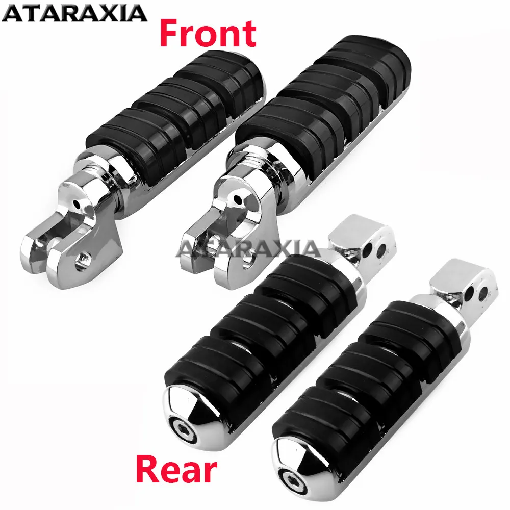 Motorcycle Footrests Foot Pegs Pedals Floorboards For Yamaha Dragstar V-star XVS650 XVS1100 Virago XV750 XV1100 V-Max Stryker