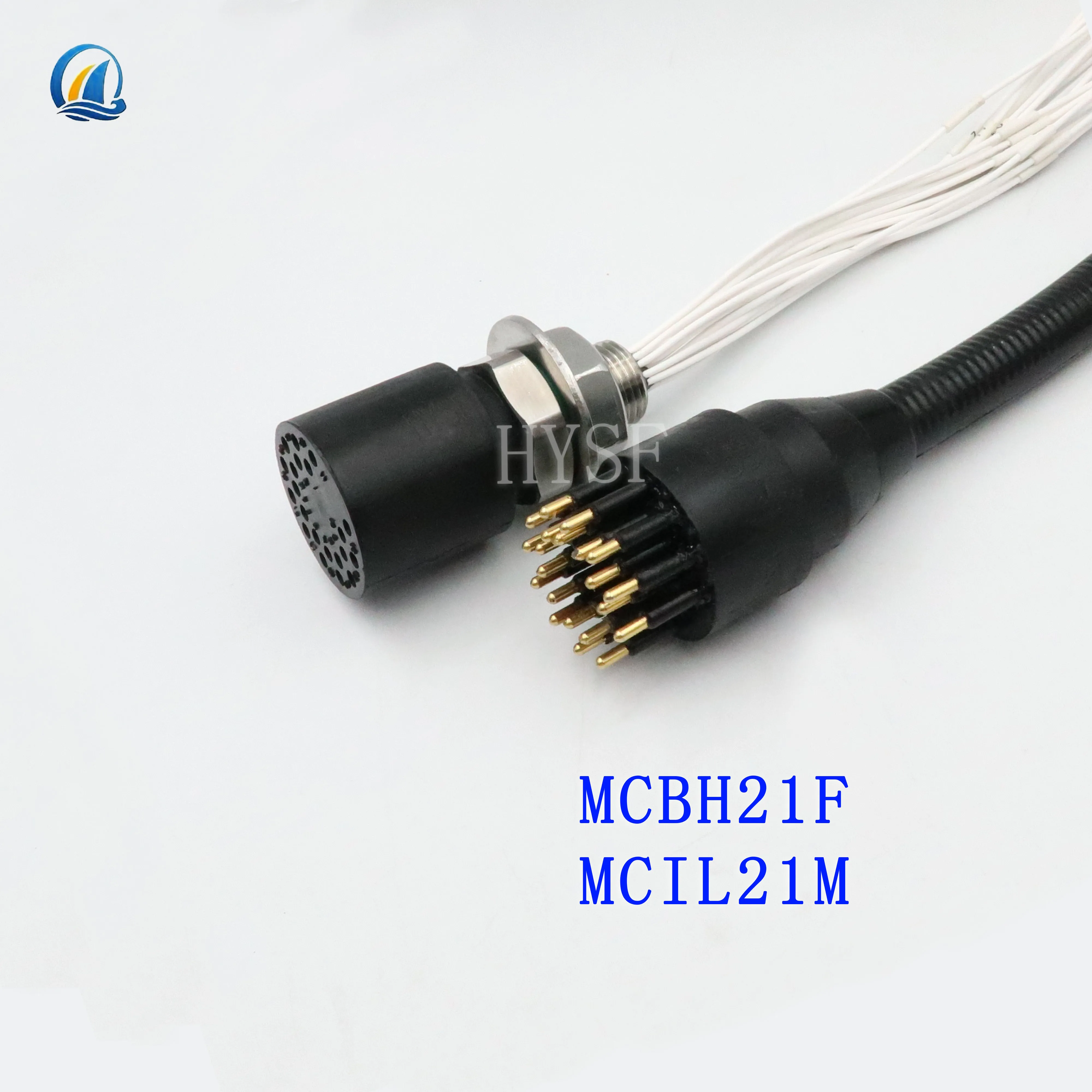 

Miniature 21 Core Deep Water Connector Male Female Pair Plug-in Watertight Cable Length Can Be Customized