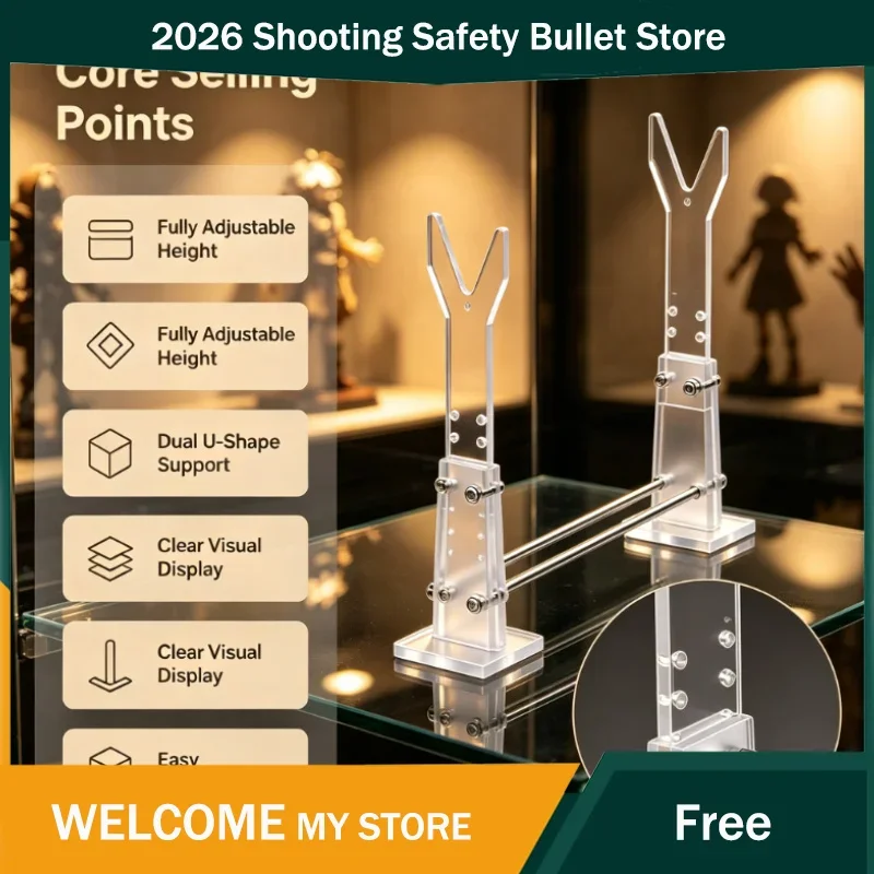 Clear Acrylic Display Bracket for Handheld Ornament Models Adjustable Display Rack Desktop Collectibles Storage Holder
