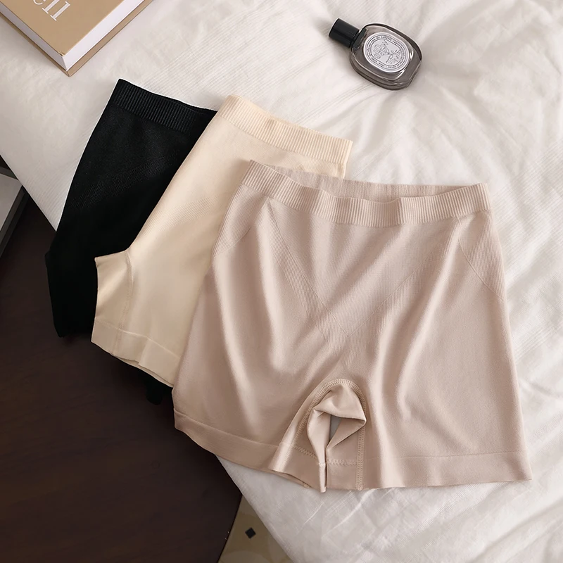 Plus Size Shorts Women's Boxer Sportswear Woman Gym Women Seamless Panties Safety Short Pants Underwear Skirt Summer Protective