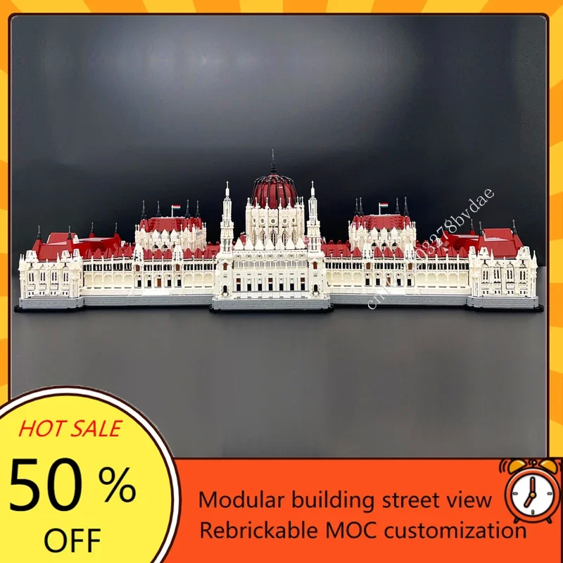 19120PCS Budapest Parliament Modular MOC Creative street view Model Architecture Custom Puzzle Assembly Model Toys Gifts view 3