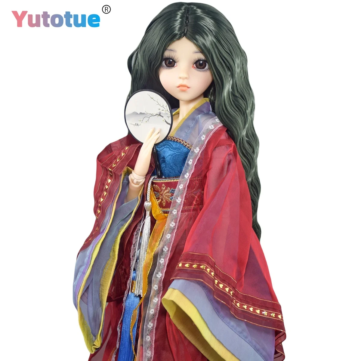 

YUTOTUE 60cm Height Female Doll Curly Wigs Ancient Clothing Makeup Face Lifelike 1/3 BJD Doll Toy