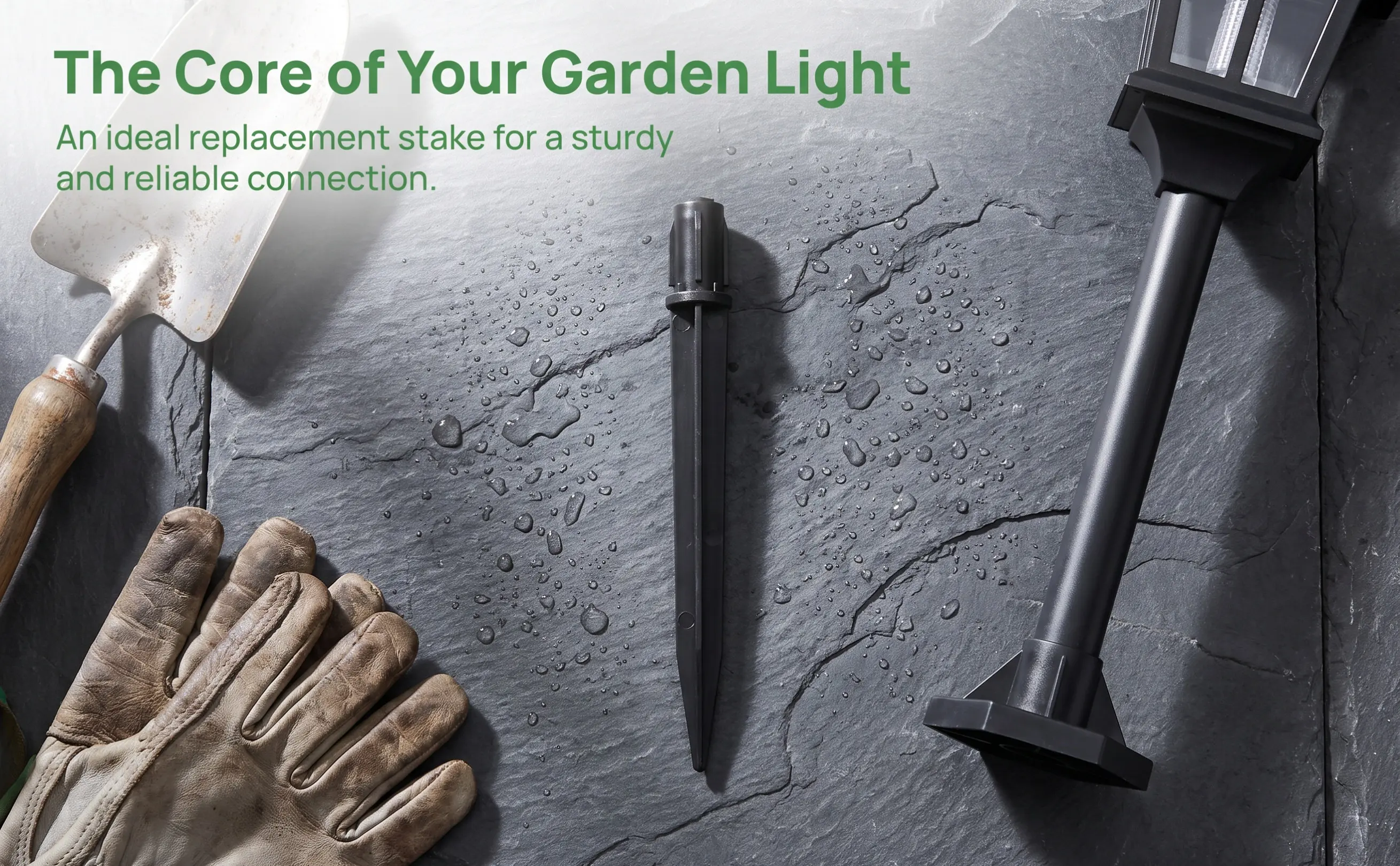 Outdoor Lighting Pathway - 20개입, 잔디밭용 지면 고정형 태양광 램프,