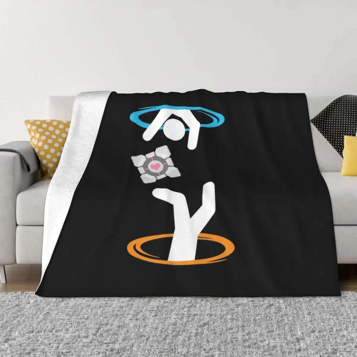 Don't Lose The Companion (Transparent) | Portal Throw Blanket Blankets Sofas Of Decoration Blankets For Baby Baby Blankets