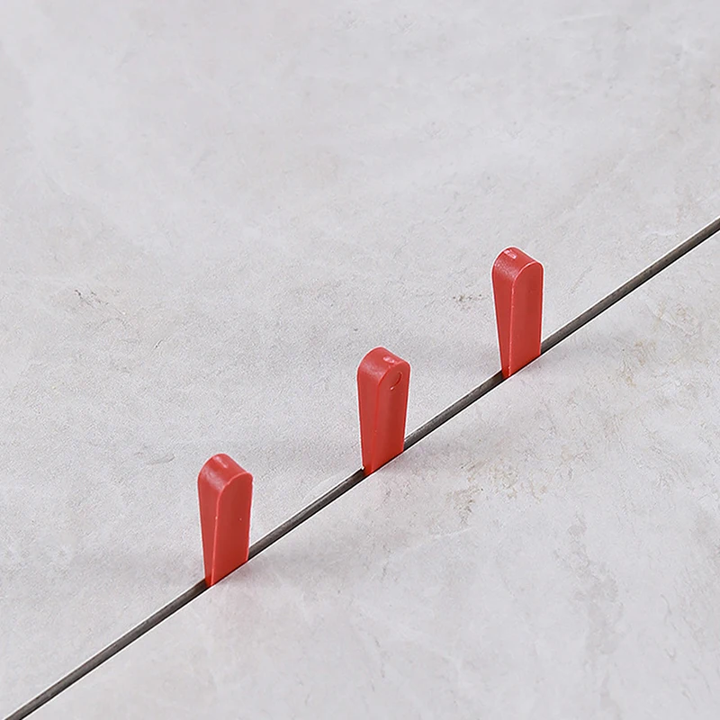 100pcs clip di livellamento del distanziatore del cuneo delle piastrelle di plastica riutilizzabili localizzatore del pavimento strumento di costruzione di regolazione della posa della piastrellatura in ceramica