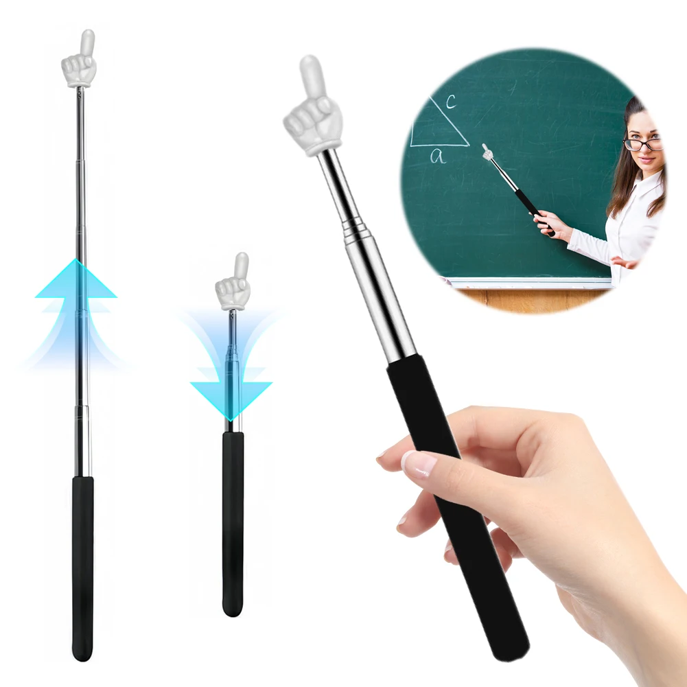Picture 3: 10Pcs Extendable Hand Pointer Multi-Function Finger Pointer Stick Retractable Classroom Pointers for Elementary School