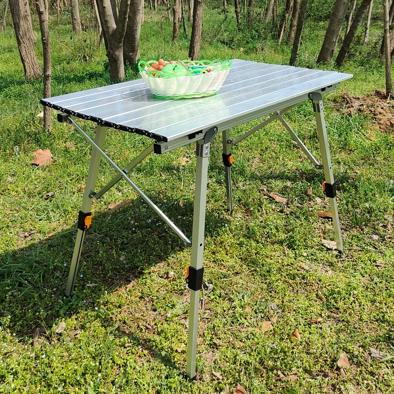 طاولات قابلة للطي المحمولة طاولة تخييم خارجية الشواء نزهة الجدول نزهة الأثاث سرير الكمبيوتر سبائك الألومنيوم