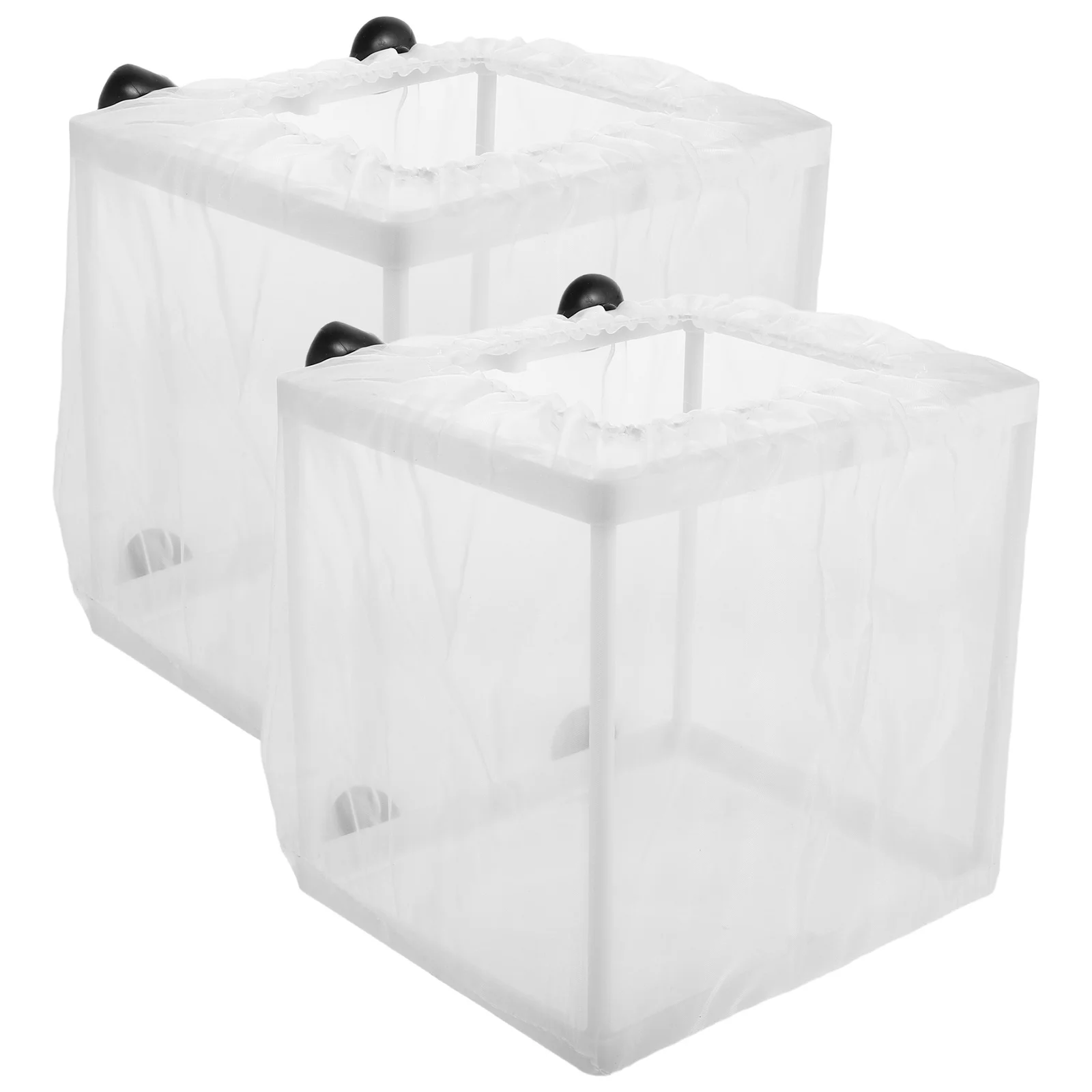 2 Pcs Breeding Isolation Box Fish Tank Hatchery Kit Tanks Plastic Cage Hatching Isolators