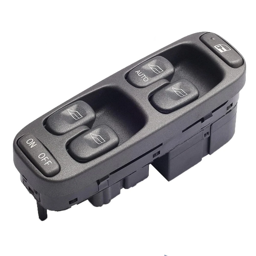 

8638452 Car styling For Volvo S70 V70 Front Left Electric Power Window Control Master Switch Button Green Light