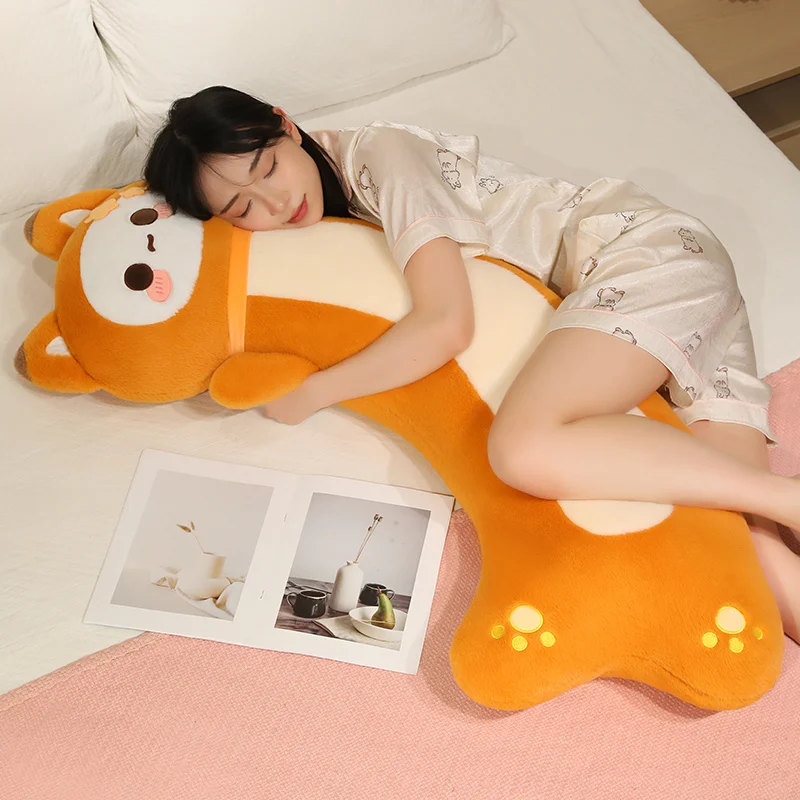 Plush Cushion Purple Pink Animal Designs 90/120cm Smooth Surface Long Hug Pillow Star Cheek Detail Bedroom Birthday Gift