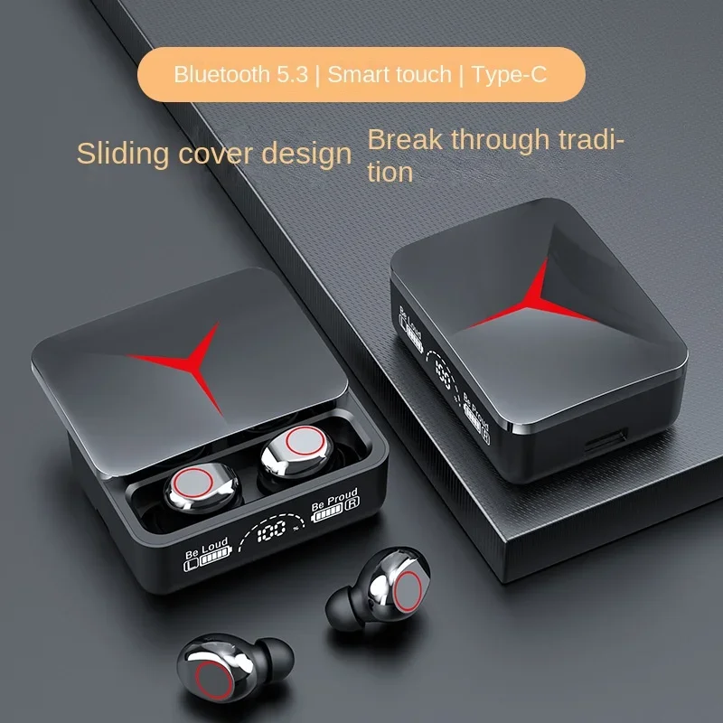 TWS New Wireless Bluetooth Earphones V5.3 Large Screen Bass Digital Display In Ear Music Noise Reduction Sports Riding Earphones