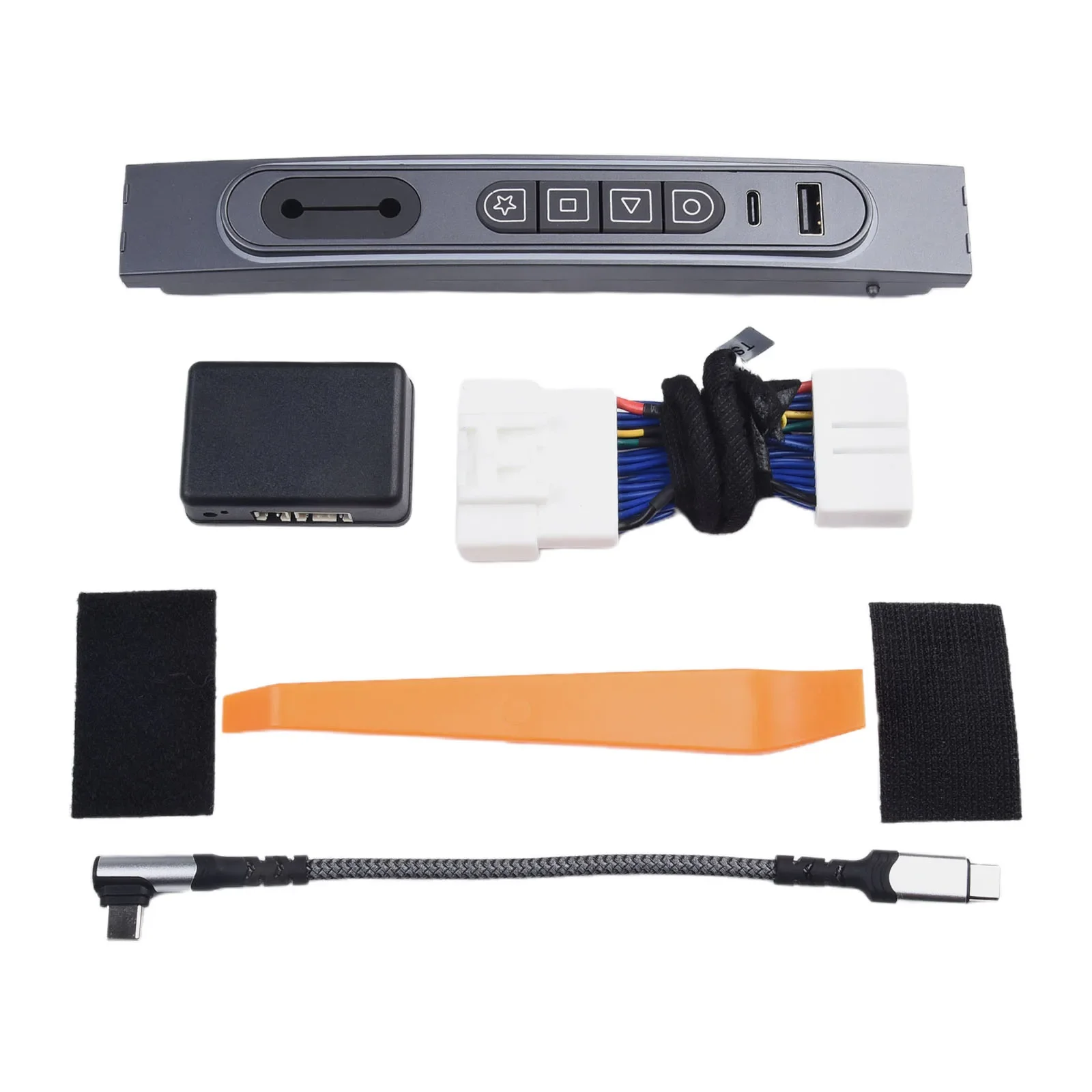 

For Tesla Model3/Y 2021-2023 Expansion Dock Physical Button Docking Station Button Console Center Console Silver Gray