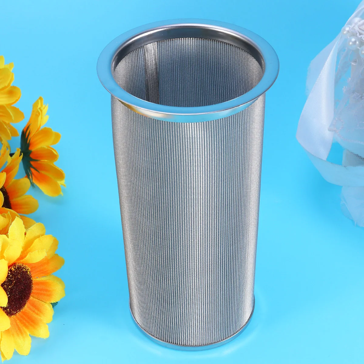

Coffee Filter Cylinder 15Cm Stainless Steel Mesh Filter For Tea Infusing Fine Grounds Dishwasher Safe Tea Strainer Coffee