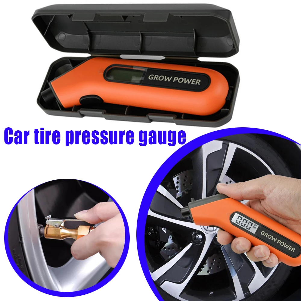 Цифровой монитор давления в шинах с ярким светодиодным экраном, подходящий для автомобилей, грузовиков, автофургонов и внедорожников, легко читаемый точный давление в шинах