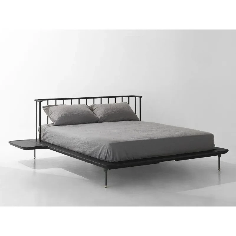style creative bed Modern minimalist bedroom Solid wood bed Designer 1.8 meters Double bed