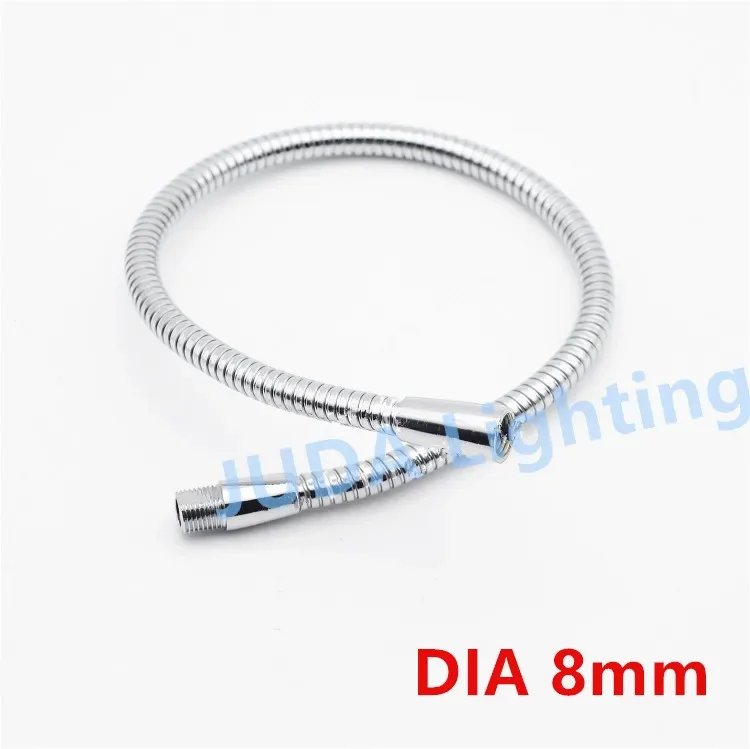 high quality flexible metal iron gooseneck M8 tube M10 thread hose Plumbing Hoses tube for led table lamp ceiling rose adapter