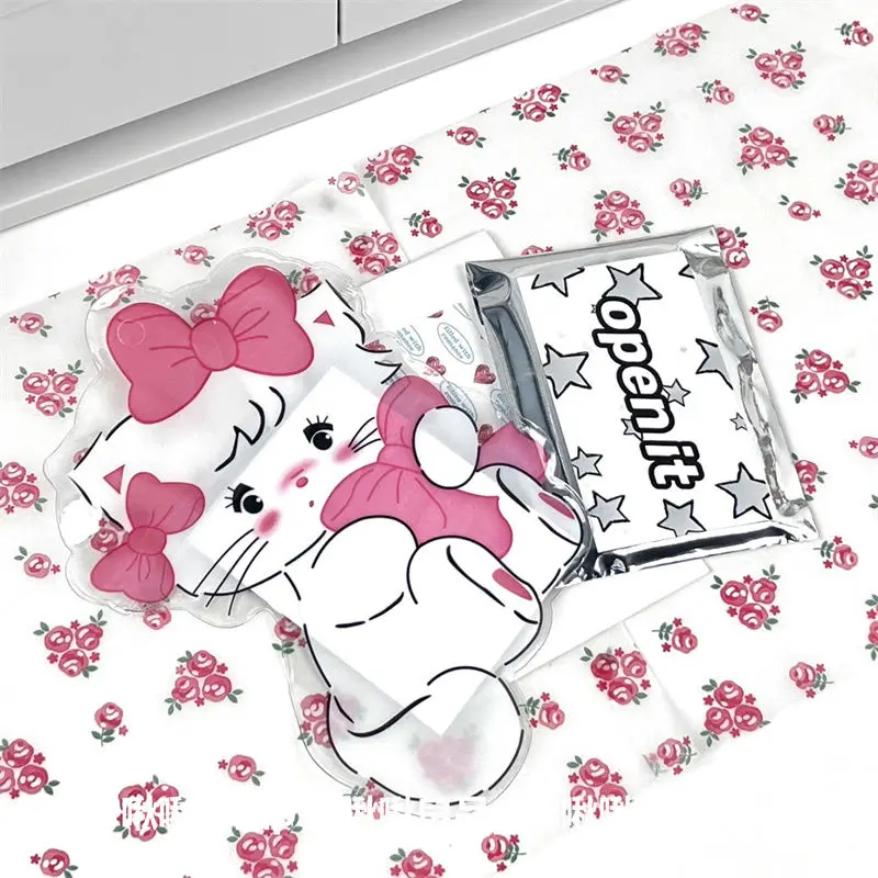 Sanrio Mikko Package Kawaii Cute Anime Student Waterproof Film Covering Bags Sealing Pockets Card Decoration Girl Birthday Gifts