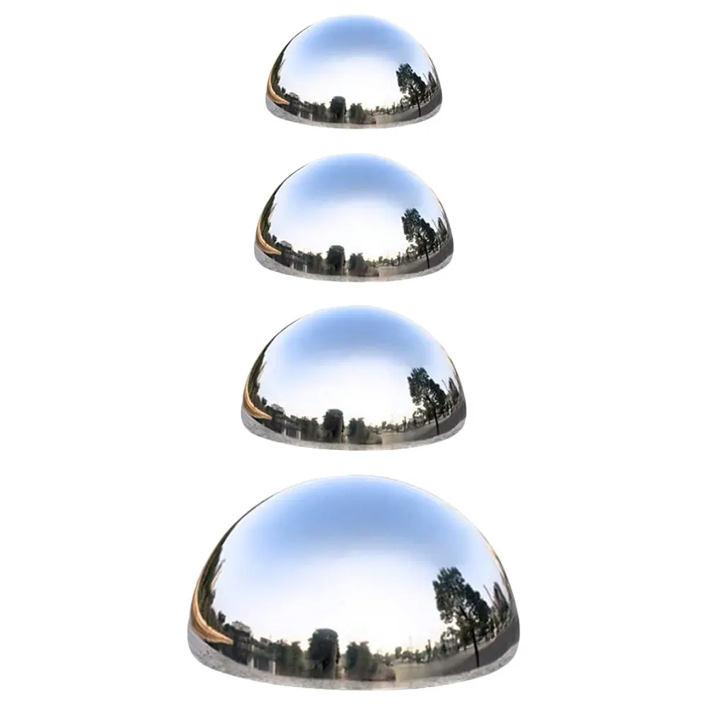 

4Pcs Reflective Balls 76mm 90mm 100mm 150mm Stainless Steel Garden Globes Outdoor Decor Gazing Balls Mirror Spheres Lawn
