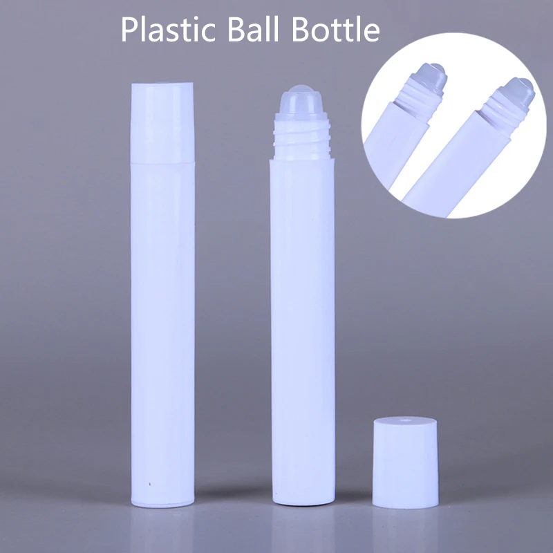 10Ml Lege Parfumrol Roller Bal Fles Op Plastic Vloeistoffen Olie Container Navulbare Flessen Houders Nieuwe Botteling Fles