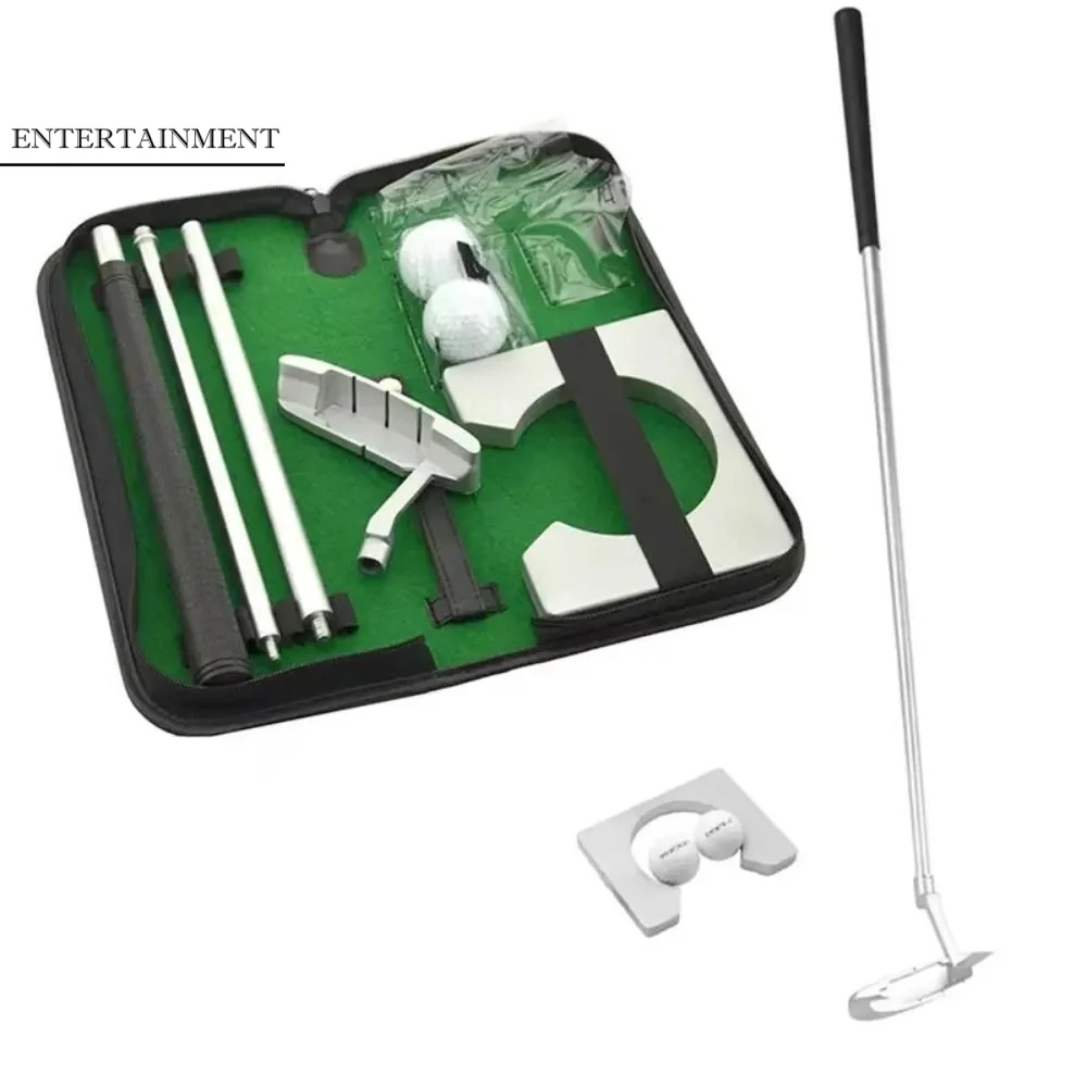 Aluminium-Golfputter-Set, abnehmbarer Putter, leichte Mini-Golfausrüstung, langlebiger, rutschfester Griff, tragbarer Golftrainer