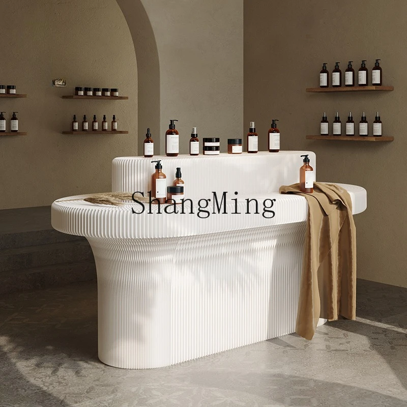 

ZYY Nakajima Taiwan Mobile Storage Shelf Exhibition Beauty Art Table Creative Display Rack