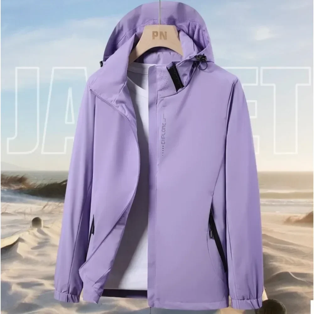 Thin Trend Loose Breathable Mountaineering Suit Jacket  Women Spring and Autumn Outdoor Windproof and Waterproof Jacket