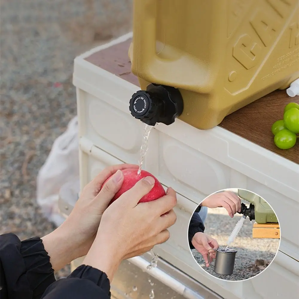Portable Water Storage Container Double Grip Large Opening Outdoor Drinking Bucket Large Capacity Leak-proof Camping Water Tank