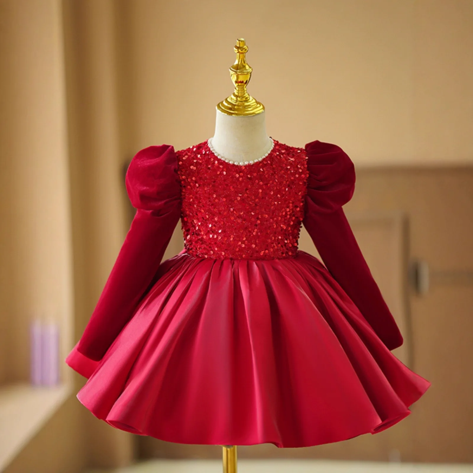 

Flower Girl Wedding Dress Children Princess Party Gown Birthday Performance Pageant Formal Evening Dresses Clothes New Years