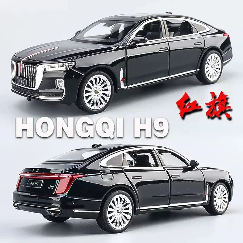 

1/32 Hong Qi H9 модель автомобиля из сплава, литье под давлением, роскошные транспортные средства, металлическая модель автомобиля, высокая имитация звука, свет, коллекция, детская игрушка в подарок
