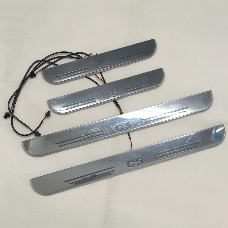 

Custom Car Logo For Citroen C5 2015 2016 2017 2018 Moving LED Welcome Pedal Car Scuff Plate Pedal Door Sill Pathway Light